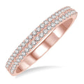 1/3 Ctw Round Diamond Wedding Band in 14K Rose Gold