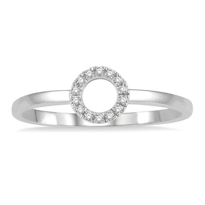Circle Diamond Fashion Ring