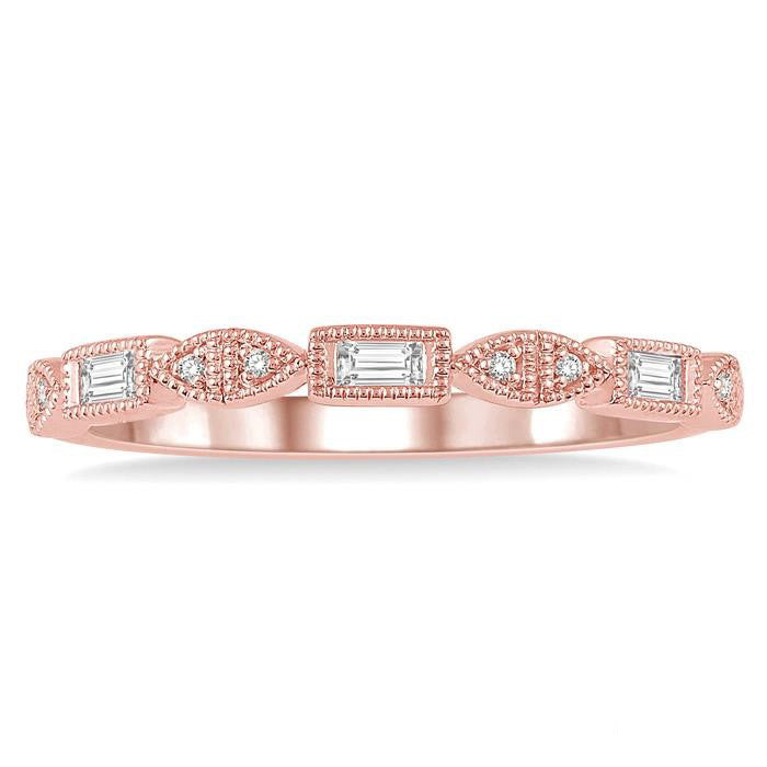 Stackable Baguette Diamond Fashion Band