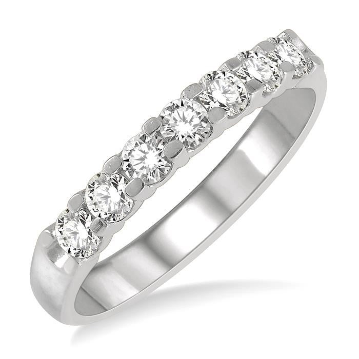 7 Stone Diamond Wedding Band
