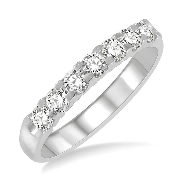 7 Stone Diamond Wedding Band