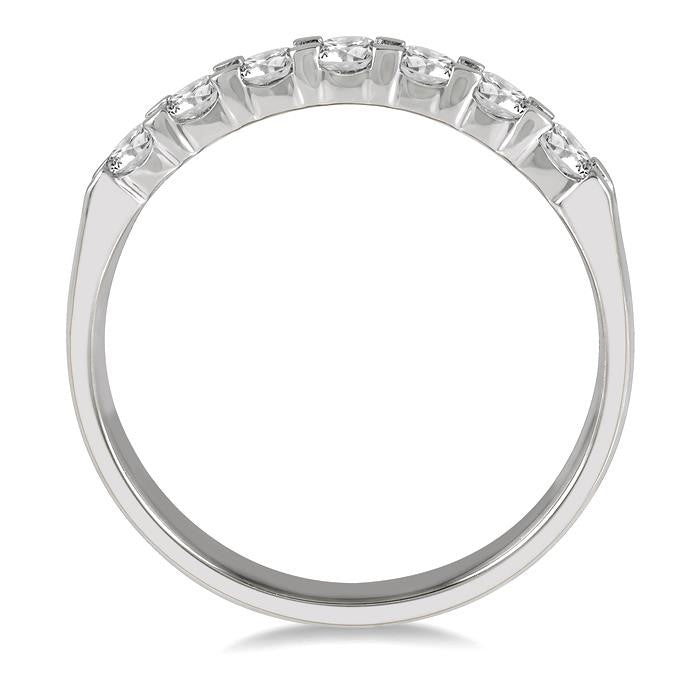7 Stone Diamond Wedding Band