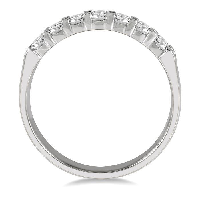7 Stone Diamond Wedding Band
