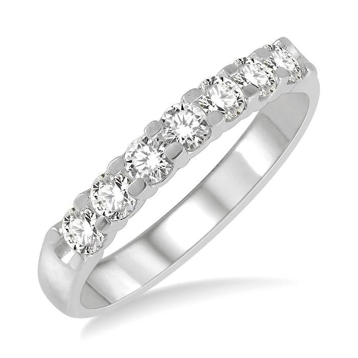 7 Stone Diamond Wedding Band