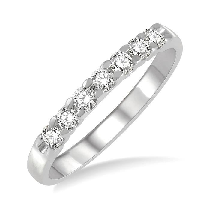 7 Stone Diamond Wedding Band