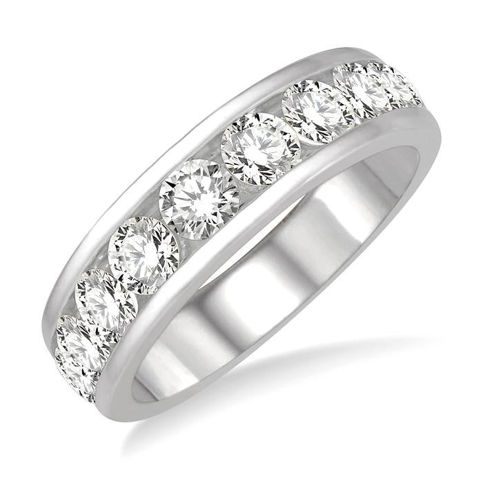 11 Stone Channel Set Diamond Wedding Band