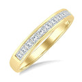 1/2 Ctw 11-Stone Princess Cut Diamond Wedding Band in 14K Yellow Gold