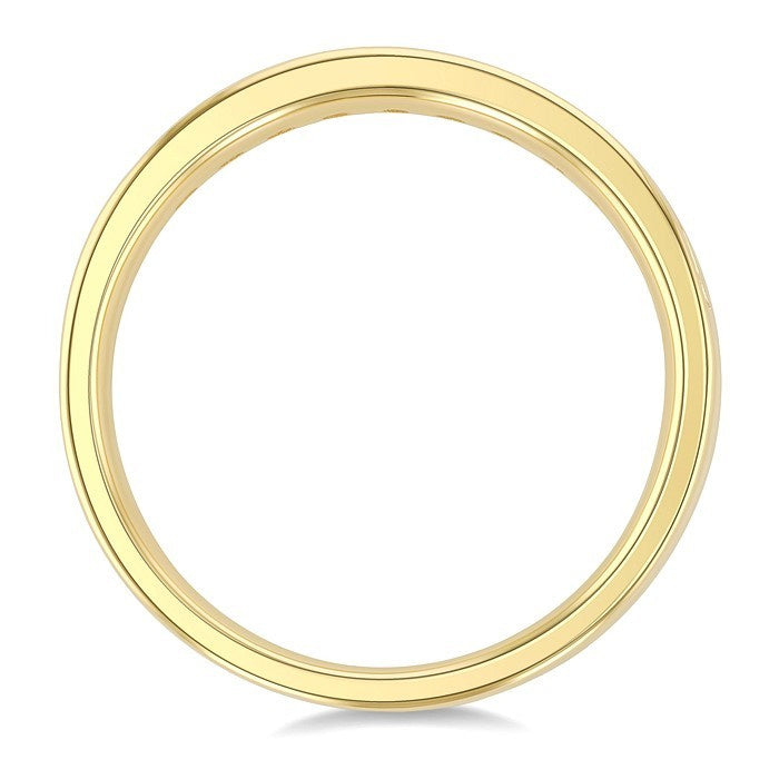 1/2 Ctw 11-Stone Princess Cut Diamond Wedding Band in 14K Yellow Gold