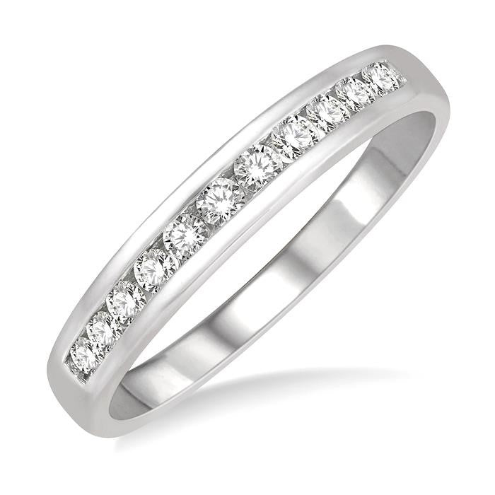 11 Stone Channel Set Diamond Wedding Band