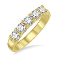 3/4 Ctw 5 Stone Round Cut Diamond Wedding Band in 14K Yellow Gold