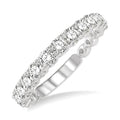 1 Ctw Round Cut Diamond Wedding Band in 14K White Gold