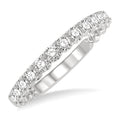 1/2 Ctw Lattice Round Cut Diamond Wedding Band in 14K White Gold