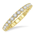 1/2 Ctw Lattice Round Cut Diamond Wedding Band in 14K Yellow Gold