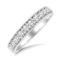 1 1/2 Ctw Round Cut Diamond Eternity Wedding Band in 14K White Gold
