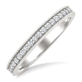 1/2 Ctw Milgrain Bordered Round Cut Diamond Eternity Wedding Band in 14K White Gold