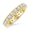 2 Ctw Round Cut Diamond Eternity Wedding Band in 14K Yellow Gold
