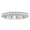 1 Ctw Round Cut Diamond Eternity Wedding Band in 14K White Gold
