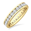 Channel Set Eternity Diamond Wedding Band