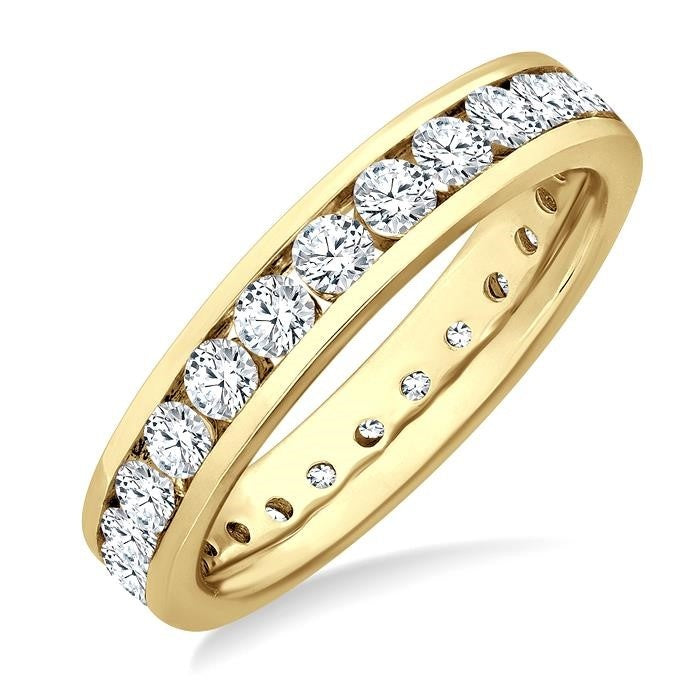 Channel Set Eternity Diamond Wedding Band
