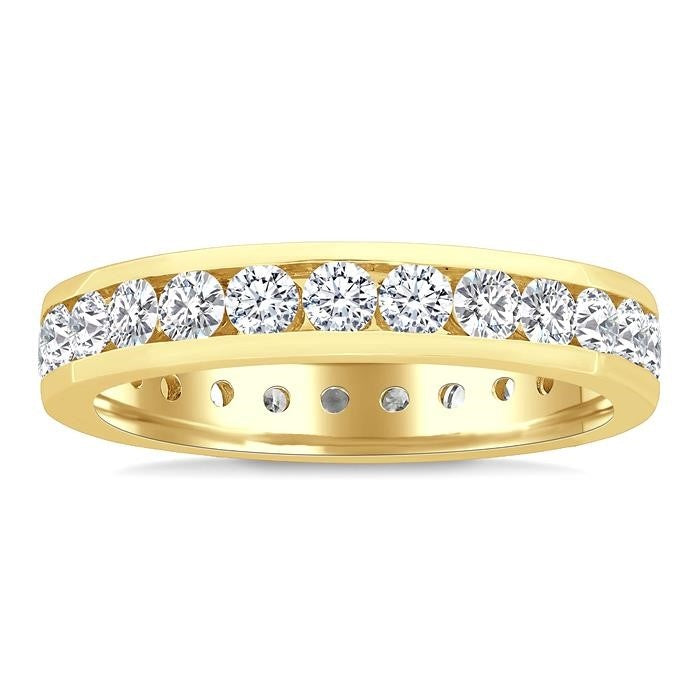 Channel Set Eternity Diamond Wedding Band