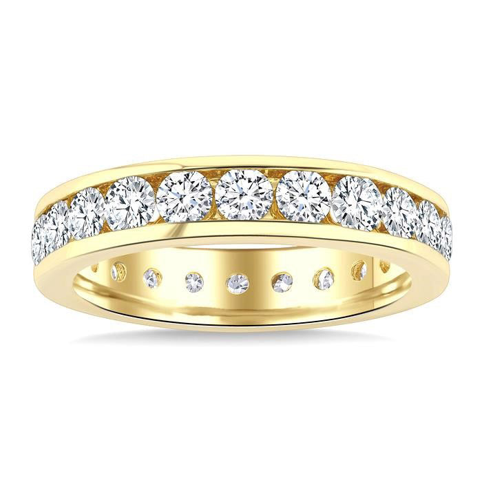 Channel Set Eternity Diamond Wedding Band