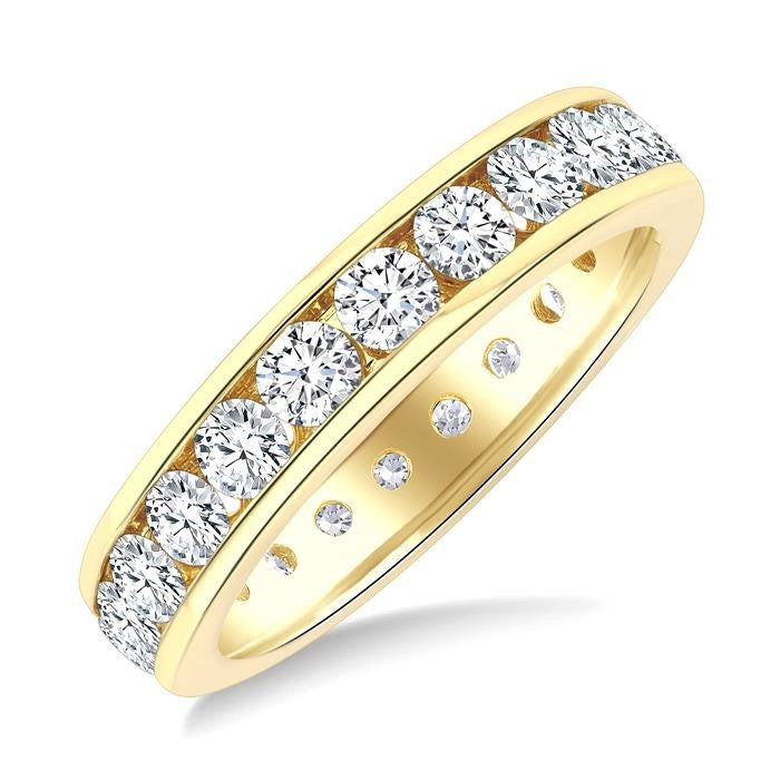 Channel Set Eternity Diamond Wedding Band