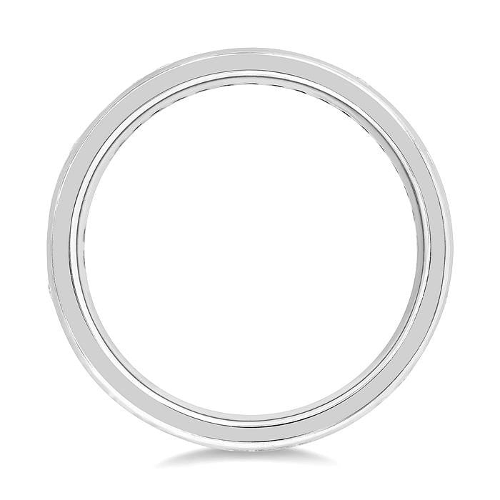 1/2 Ctw Channel Round Cut Diamond Eternity Wedding Band in 14K White Gold