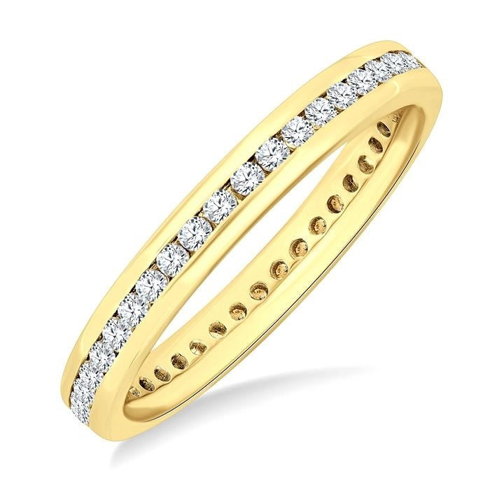 Channel Set Eternity Diamond Wedding Band