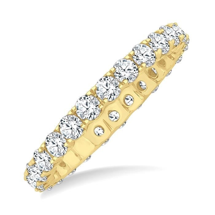 Round Shape Eternity Diamond Wedding Band