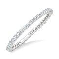 1/2 Ctw Round Cut Diamond Eternity Wedding Band in 14K White Gold