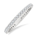 1/2 Ctw Round Cut Diamond Eternity Wedding Band in 14K White Gold