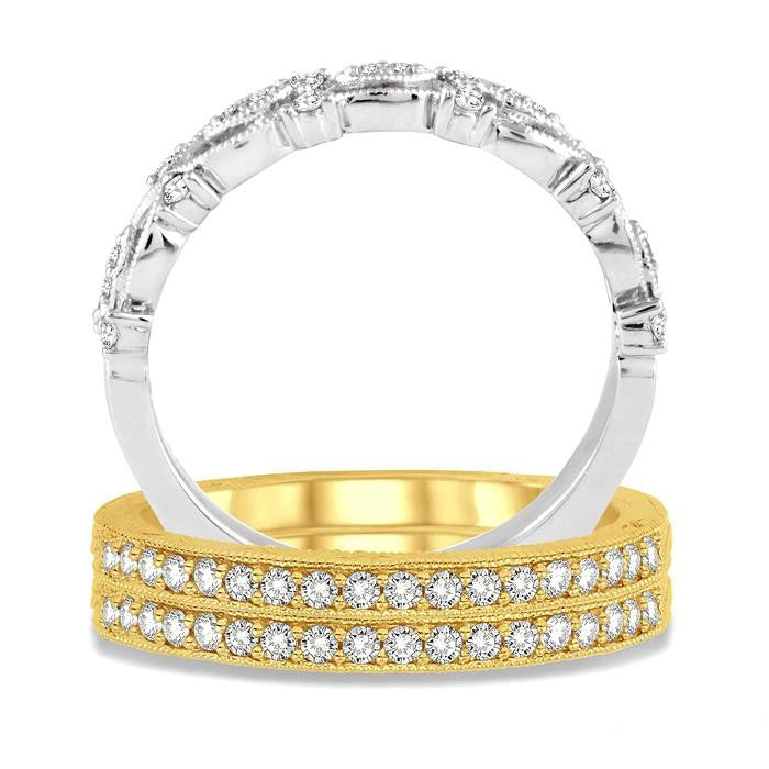 Stackable Diamond Band Set