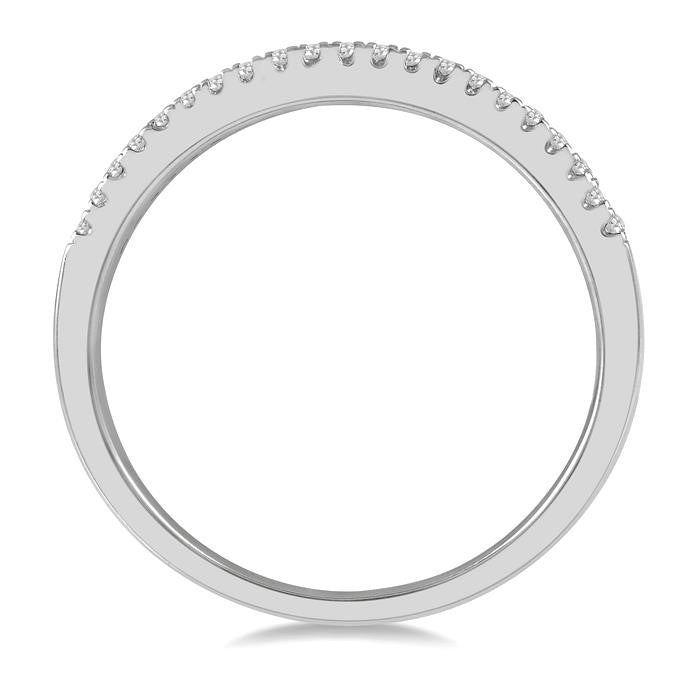 1/3 Ctw Stackable Baguette Diamond Fashion Band in 14K White Gold