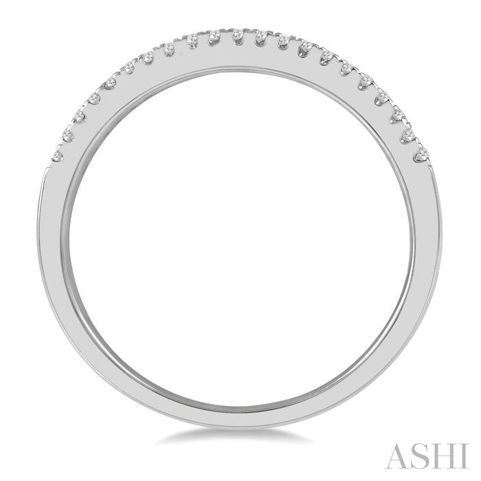 1/3 Ctw Stackable Baguette Diamond Fashion Band in 14K White Gold