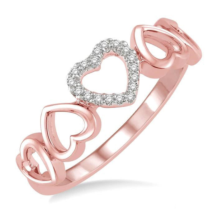 Heart Shape Diamond Fashion Ring