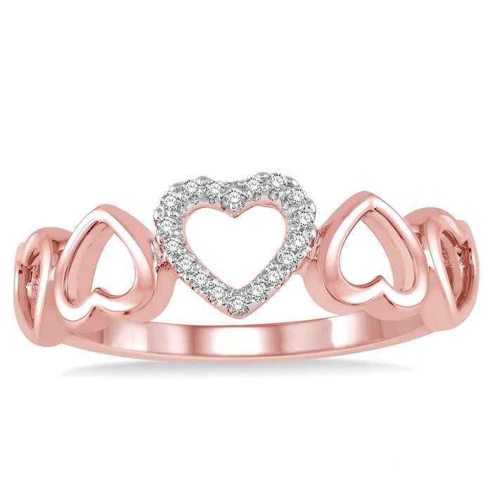 Heart Shape Diamond Fashion Ring