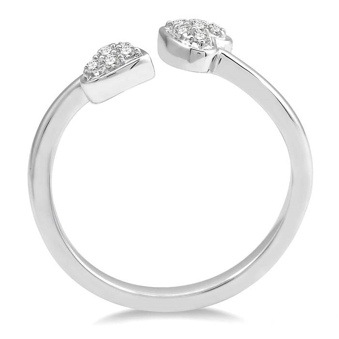 Heart Shape Open Light Weight Diamond Ring