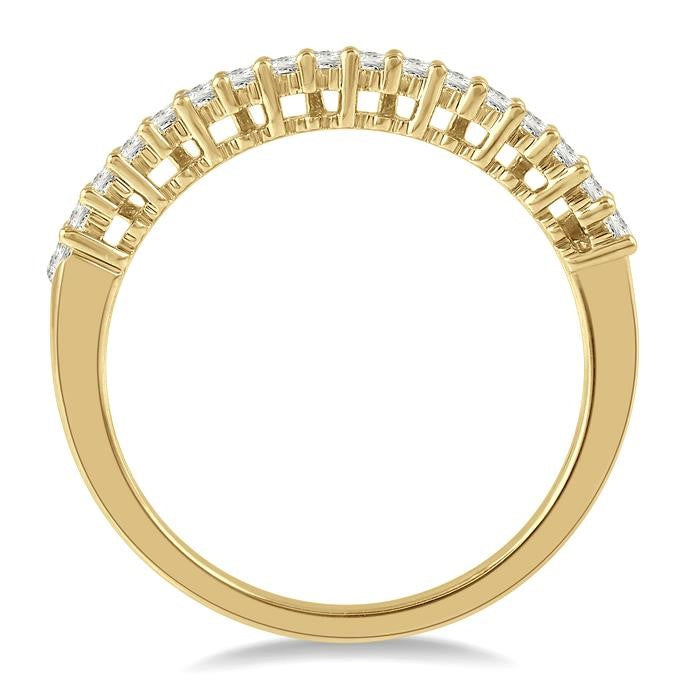 1/4 Ctw Stackable Baguette Diamond Fashion Band in 14K Yellow Gold
