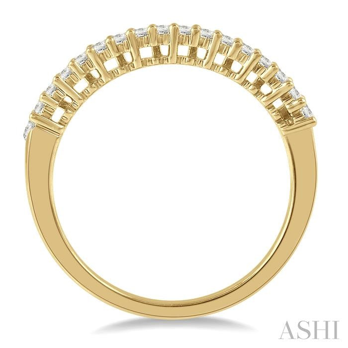 1/4 Ctw Stackable Baguette Diamond Fashion Band in 14K Yellow Gold