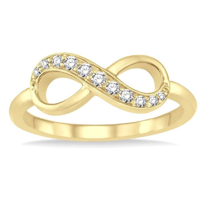 Infinity Shape Diamond Ring