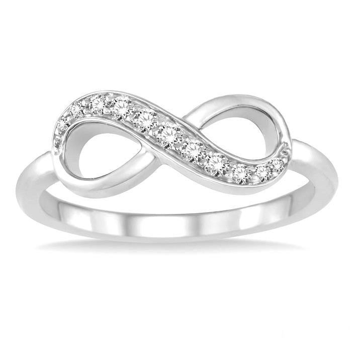 Infinity Shape Diamond Ring