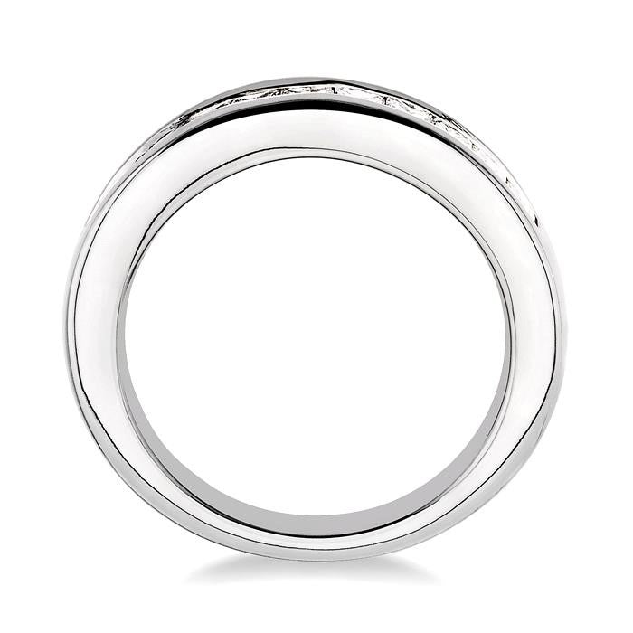 3/4 Ctw Princess Cut Diamond Wedding Band in 14K White Gold