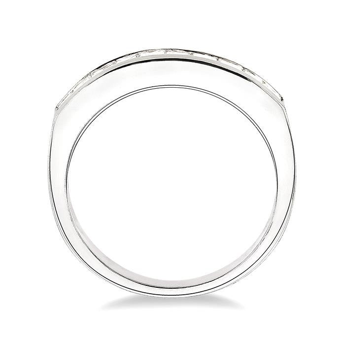 1/2 Ctw Princess Cut Diamond Wedding Band in 14K White Gold