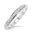1/4 Ctw Princess Cut Diamond Wedding Band in 14K White Gold