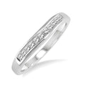 Calypso Cascade Harbor Channel Set Curved Diamond Wedding Band