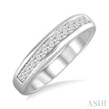 1/2 Ctw Princess Cut Diamond Wedding Band in 14K White Gold