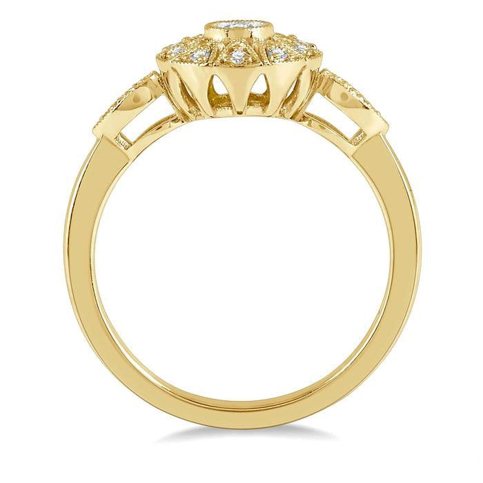 Round Shape Diamond Fashion Ring