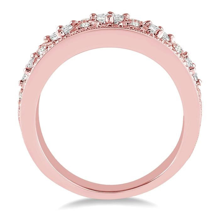 7/8 Ctw Diamond Fashion Band in 14K Rose Gold