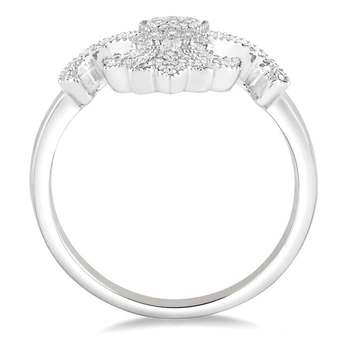 Fleur De Lis Diamond Ring
