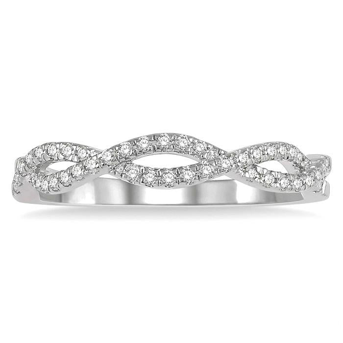Diamond Swirl Fashion Ring